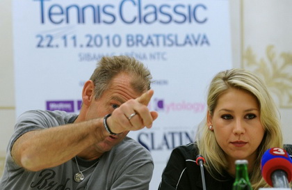 Getty Images. Анна Курникова и Томас Мустер