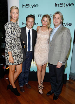 Maria Sharapova, Editor of Instyle magazine Ariel Foxman, actress Blake Lively and Jon King, Executive Vice President of Tiffany & Co. Фото: Getty Images