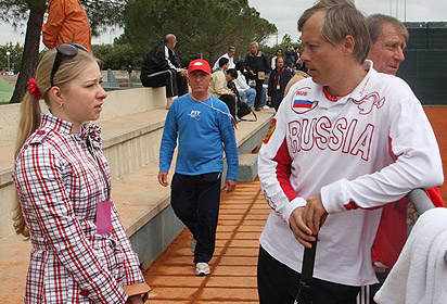 Фото: Наташа Четверикова, специально для Gotennis. Автор этих строк Анастасия Грищенко советовалась по тактике с Андреем Ольховским