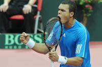 Фото: Getty Images. Жо-Вилфрид Цонга прощается с Tennis Masters Cup-2008