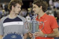 Фото: Imago. Энди Маррей и Роджер Федерер после финала US Open-2008